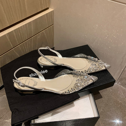 Sandalias Transparentes Diamond Shaheen - Diseño Cristalino - Image 2