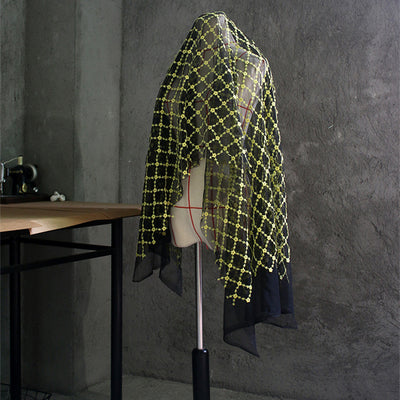 Tela Hanfu de Malla Transparente con Bordado para Diseñadores DIY - Image 11