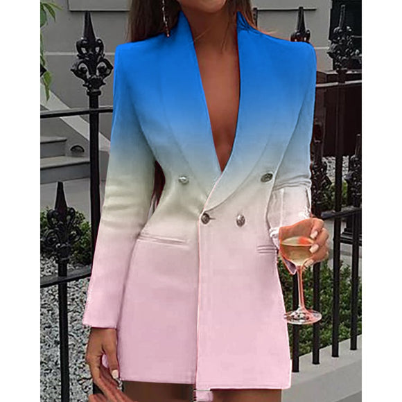 Conjunto de Falda y Cardigan Profesional con Escote en V
