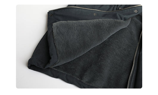 Abrigo de Visón Estilo Ejecutivo con Cuello Mao para Mujer - Image 8