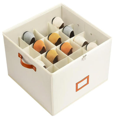 Caja Organizadora de Zapatos Plegable con Rejilla Visual y Tapa - Image 18