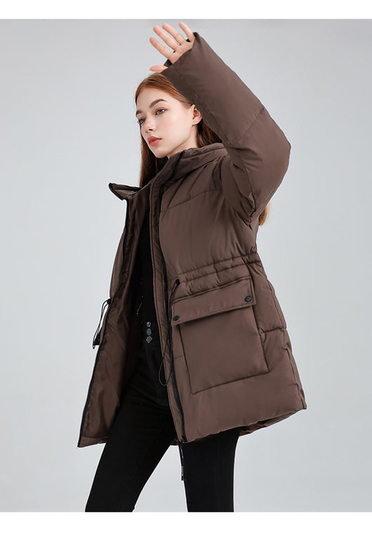 Chaqueta Acolchada de Algodón con Capucha - Versátil y Elegante - Image 9