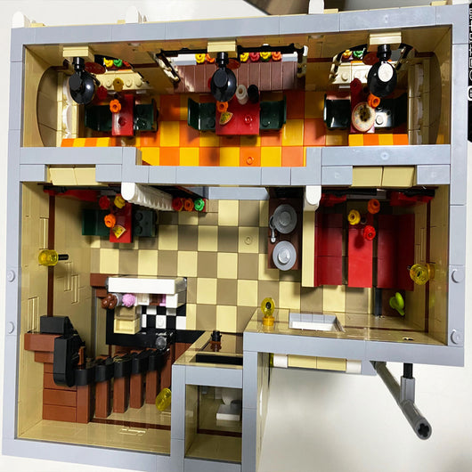 Set de Bloques de Construcción Tienda de Pizza - Escena Urbana Detallada Nivel Avanzado - Image 8