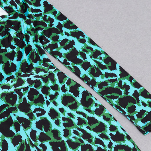 Mono Estampado Leopardo con Escote Cuadrado para Mujer - Image 12