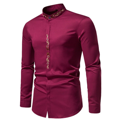 Camisa Manga Larga con Impresión 3D Estilo Europeo y Americano para Hombre - Image 12