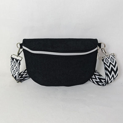Bolso de Hombro Corduroy de Gran Capacidad para Mujer - Image 8