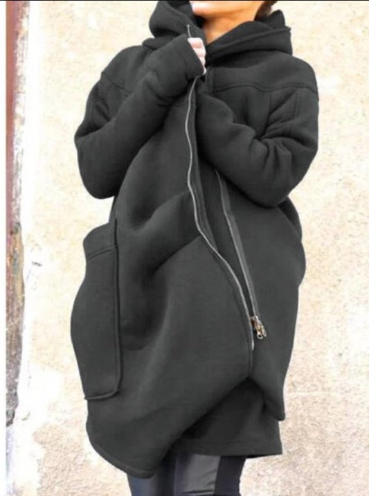 Sudadera Deportiva con Capucha de Largo Medio