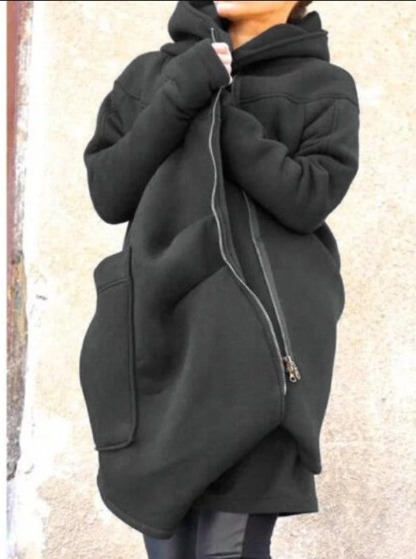 Sudadera Deportiva con Capucha de Largo Medio