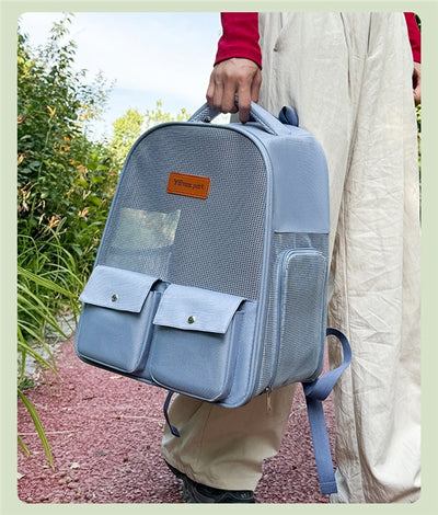 Mochila Transportadora Respirable para Mascotas - Gran Capacidad y Plegable - Image 28