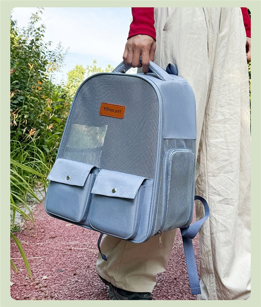 Mochila Transportadora Respirable para Mascotas - Gran Capacidad y Plegable - Image 28