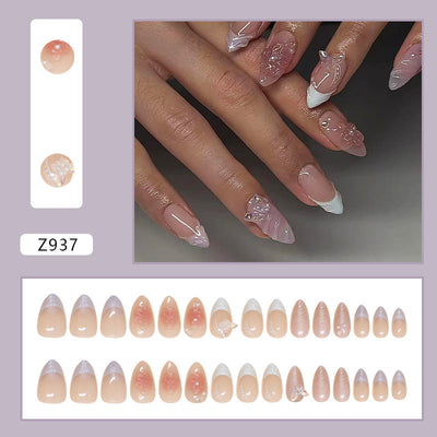 Pegatinas de Uñas Removibles con Diseño de Mariposas - Image 2