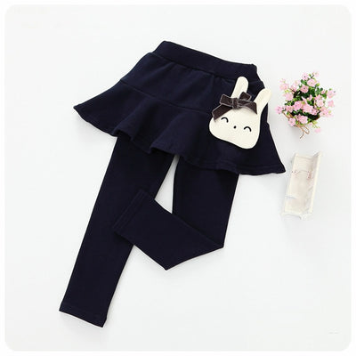 Leggins Infantiles con Falda de Encaje Algodón para Niñas - Image 9