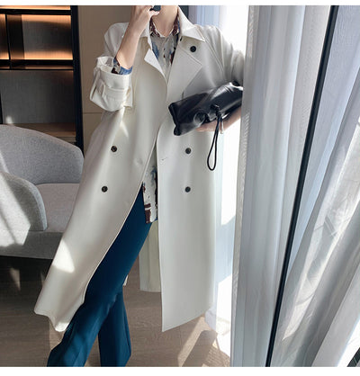 Abrigo Suelto Estilo Británico para Mujer - Image 4