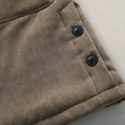 Abrigo de Algodón con Capucha y Forro Afelpado para Hombre - Image 3