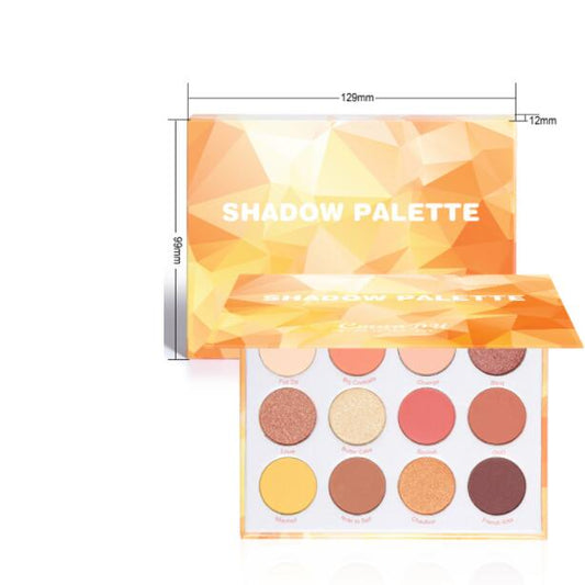 Paleta de Sombras Mate y Metallic Glitter 12 Colores - Image 2