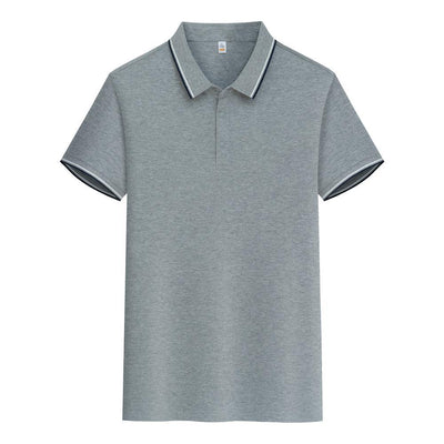 Polo de Algodón Puro Business Casual con Solapa - Manga Corta - Image 15