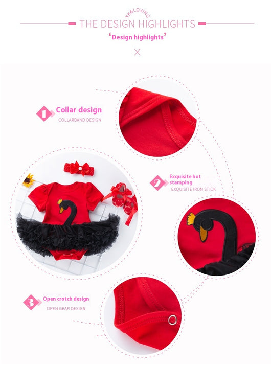 Conjunto de 3 Piezas para Bebé: Vestido, Zapatos y Accesorios para el Cabello - Image 16