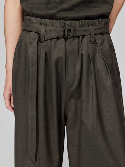 Pantalón Ancho Elegante con Cintura Elástica Ajustable y Encaje - Image 4