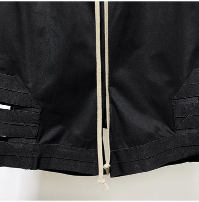 Shorts Holgados con Panel de Encaje y Cordón Ajustable - Image 4