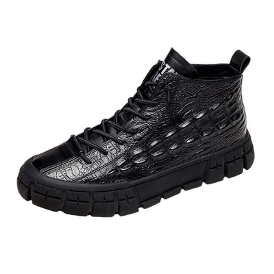 Zapatos Casuales de Cuero para Hombre - Estilo Alto y Medio - Image 14