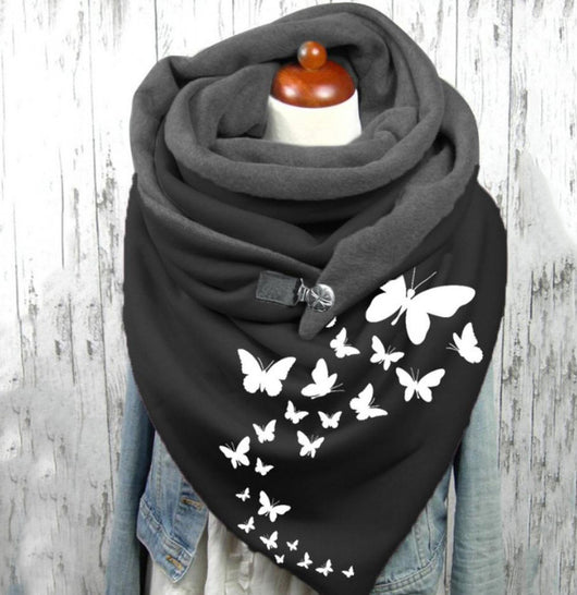 Bufanda de Cachemira Cálida con Estampado Navideño para Mujer - Image 28