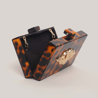Clutch Estampado Leopardo en Acrílico - Image 5