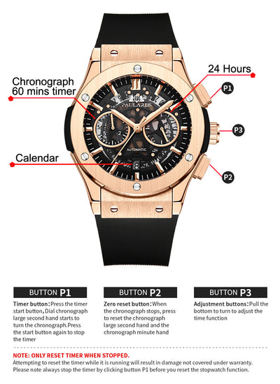 Reloj Deportivo Multifuncional con Cronómetro y Correa de Goma - Image 12
