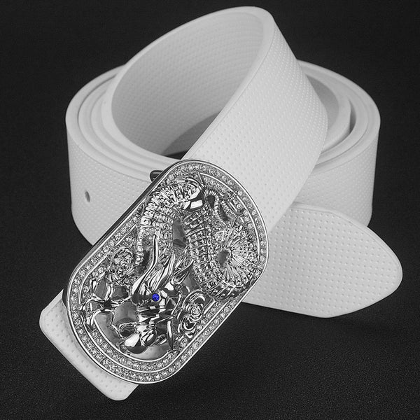 Cinturón de Cuero Premium Versátil con Hebilla Ajustable