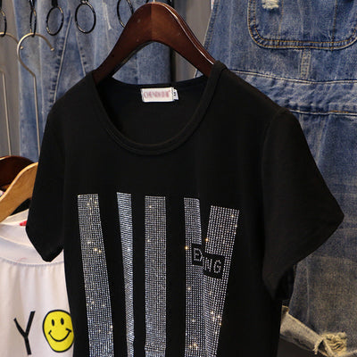 Playera de Algodón con Strass Brillante - Image 17