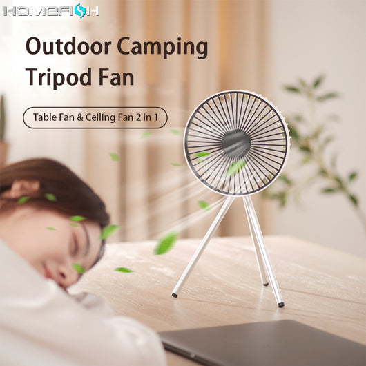 Ventilador Portátil de Camping con Trípode - Colgable para Tienda de Campaña - Image 3