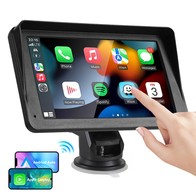 Autoestéreo Portátil 7" con CarPlay Inalámbrico, Android Auto y Bluetooth 5.0 - Image 10