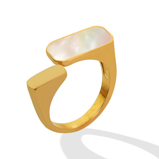 Anillo Vintage de Concha Marina Blanca - Image 5