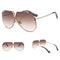 Gafas de Sol Unisex Rimless con Remaches - Estilo Minimalista y Versátil