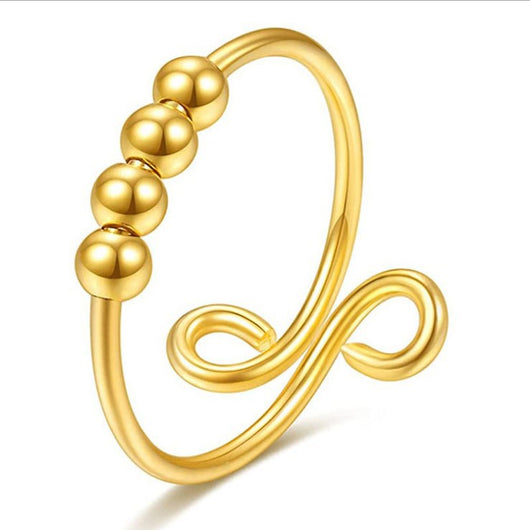 Anillo Giratorio Antiestrés - Joya Relajante para el Día de San Valentín - Image 9