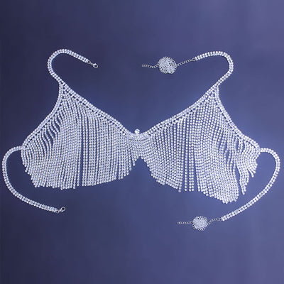 Cadena Corporal de Strass con Borlas para Fiesta y Noche - Image 3