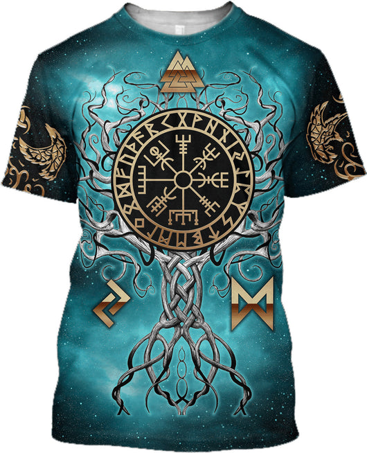 Camiseta Vikinga con Impresión 3D Digital Personalizable para Hombre - Image 10