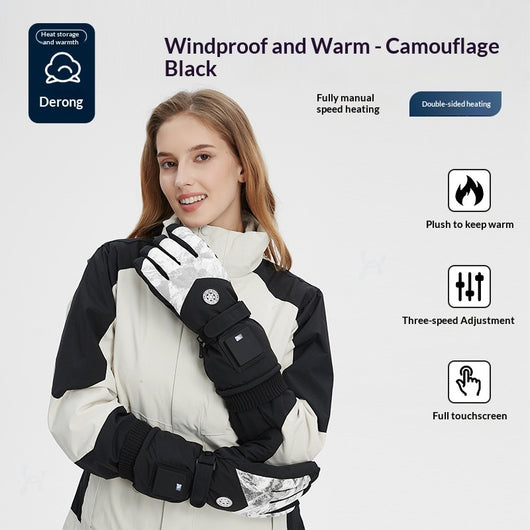 Guantes Térmicos para Ciclismo Eléctrico - Protección contra Frío y Viento - Image 8