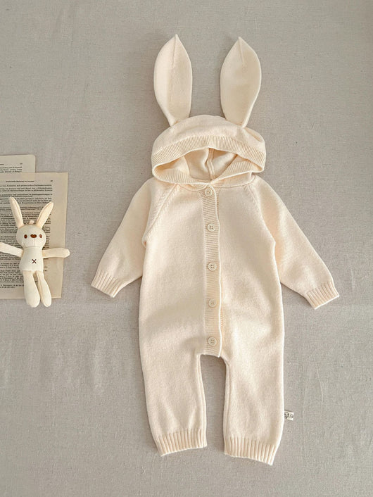 Pijama Enterizo con Capucha de Orejas de Osito Estilo Occidental - Image 17