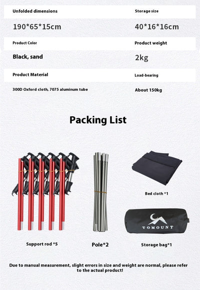Cama Plegable de Aluminio Ultraligera para Camping y Descanso - Image 10