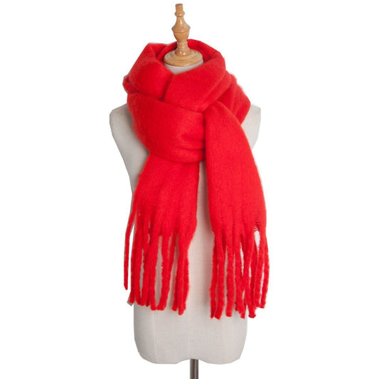 Bufanda Trenzada de Mohair Premium para Invierno - Suave y Abrigadora - Image 2