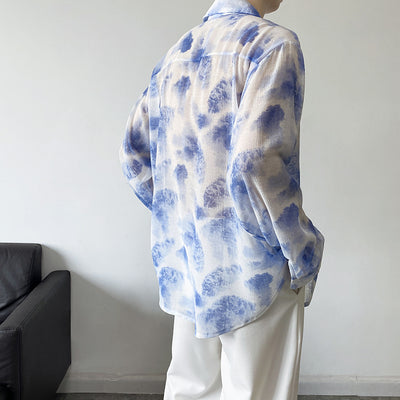Camisa Manga Larga Tulle Transpirable para Hombre - Comodidad de Verano - Image 6