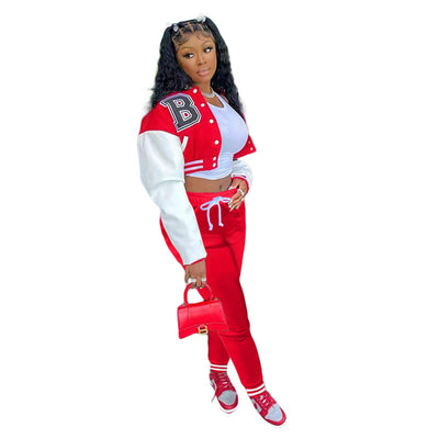 Uniforme Deportivo de Béisbol con Estampado de Letras - Image 3