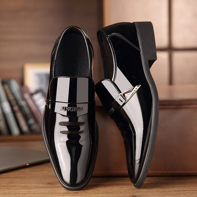Zapatos de Cuero Charol para Hombre con Punta Afilada y Transpirabilidad - Image 3