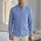 Camisa Casual de Manga Larga en Colores Sólidos - Transpirable y Cómoda