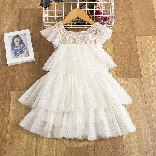 Vestido de Niña con Lentejuelas y Malla Brillante - Image 8