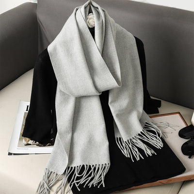 Pashmina Cálida de Color Sólido para Mujer - Chal Suave Estilo Cashmere - Image 21