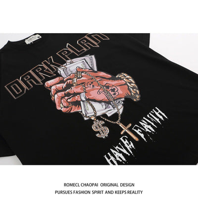 Playera Hip Hop Cuello Redondo Manga Corta Casual - Image 21