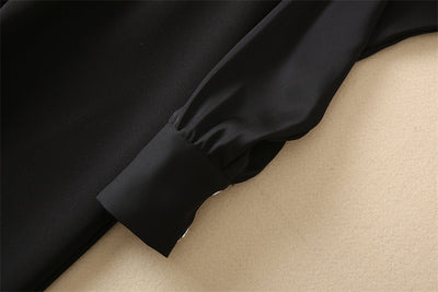 Jumpsuit Ejecutivo de Manga Larga con Cintura Ajustada Negro - Image 18