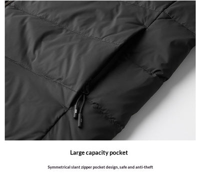 Chaqueta de Plumas para Hombre con Cuello Alto - Abrigo Cálido Otoño Invierno - Image 15