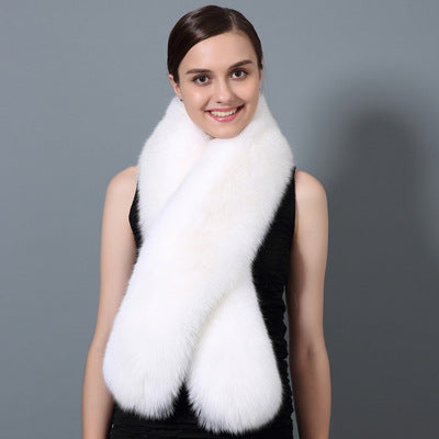 Cuello de Piel de Zorro Premium para Invierno - Accesorio Versátil y Elegante para Mujer - Image 6